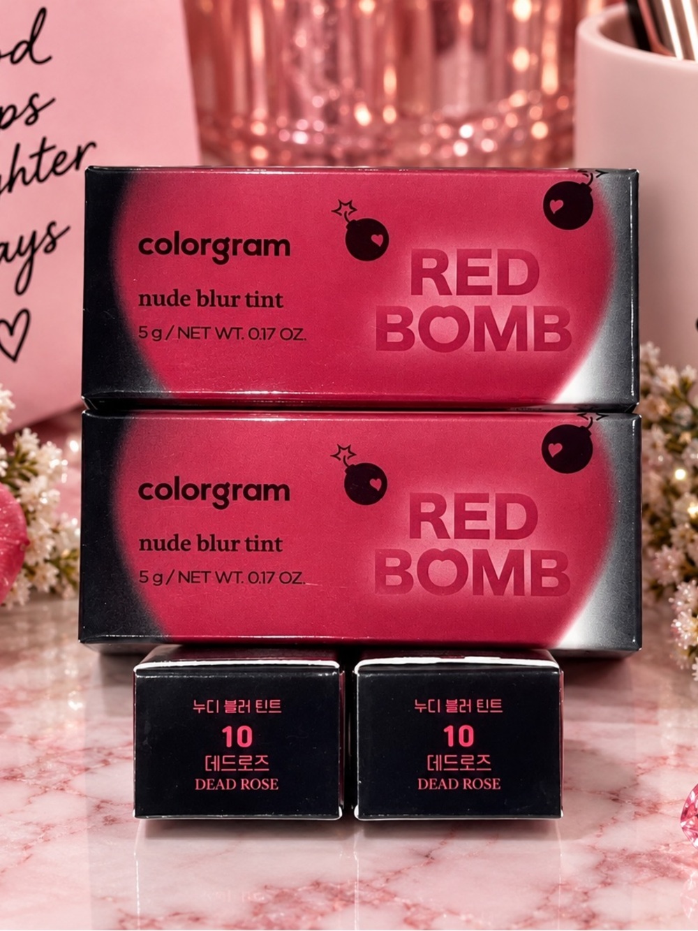 2 Colorgram Red Bomb Nude Blur Tint #10 Dead Rose NWT